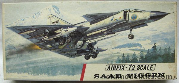 Airfix 1/72 Saab AJ-37 Viggen, 395 plastic model kit